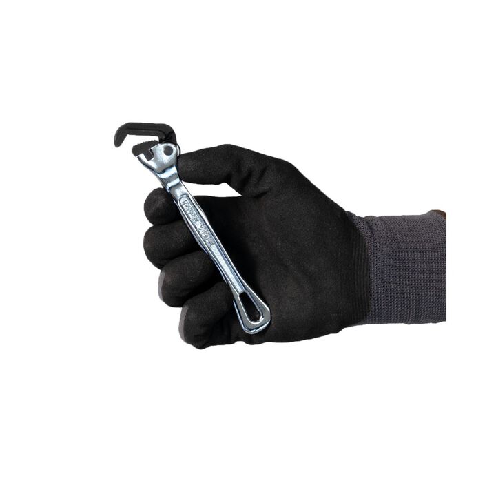 Pipe Vise Micro 5 6 Inch Self-Adjusting Wrench with Contoured Handle, large image number 2