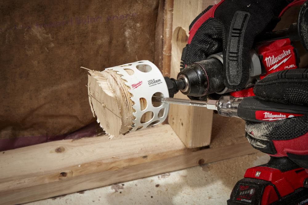 Milwaukee 2-1/8inch HOLE DOZER with Carbide Teeth Hole Saw, large image number 9