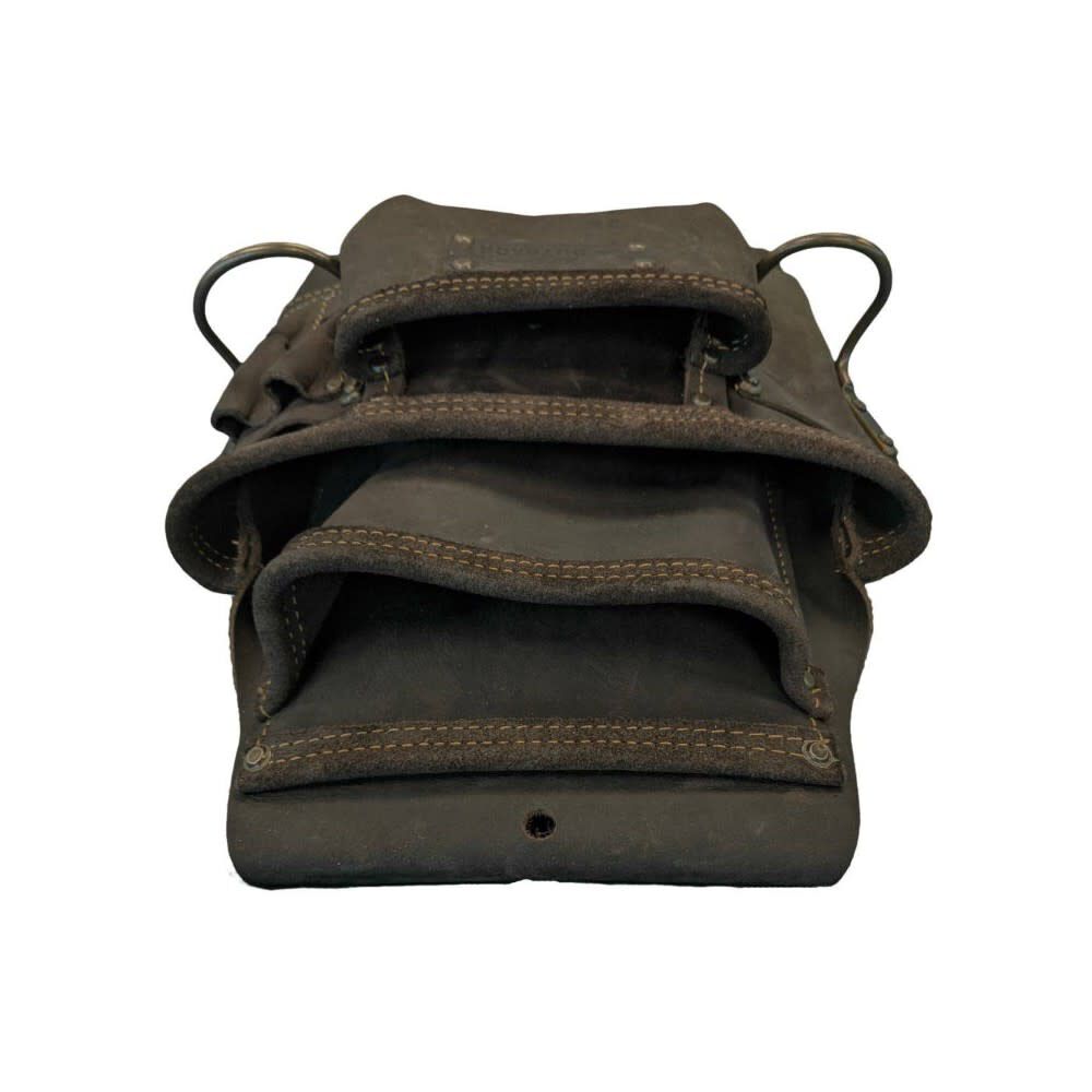 Ox Tools Pro Leather Antique Bronze 4 Pocket Pouch with Dual Hammer Holder, large image number 5