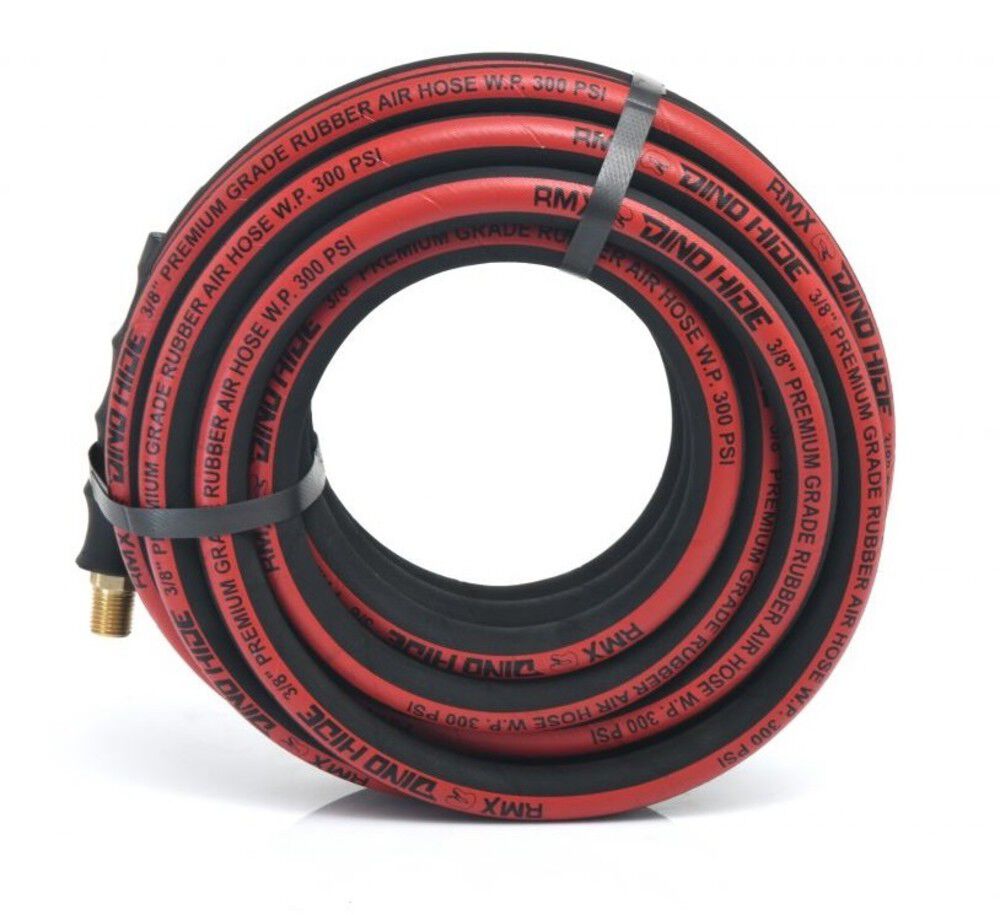 BluBird 3/8 Inch x 10 Ft. Dino-Hide Rubber Air Hose Assembly, large image number 1