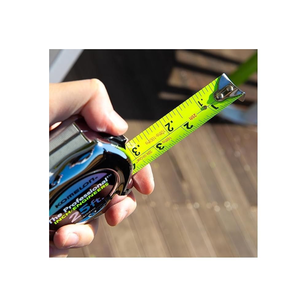 Komelon The Professional Tape Measure, 25ft x 1 Inch, Chrome, large image number 8
