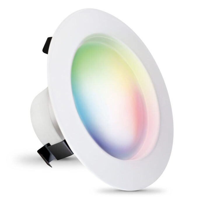 Feit Electric 4in 8W RGBW LED Smart WiFi Recessed Downlight