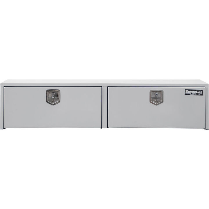 Buyers Products Company 16x13x72 Inch White Steel Topsider Truck Box