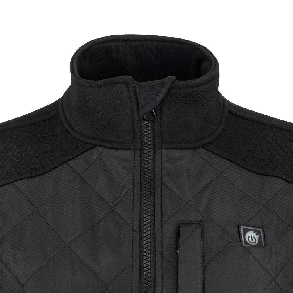 DEWALT Womens Hybrid Heated Jacket, Black, XS, large image number 3