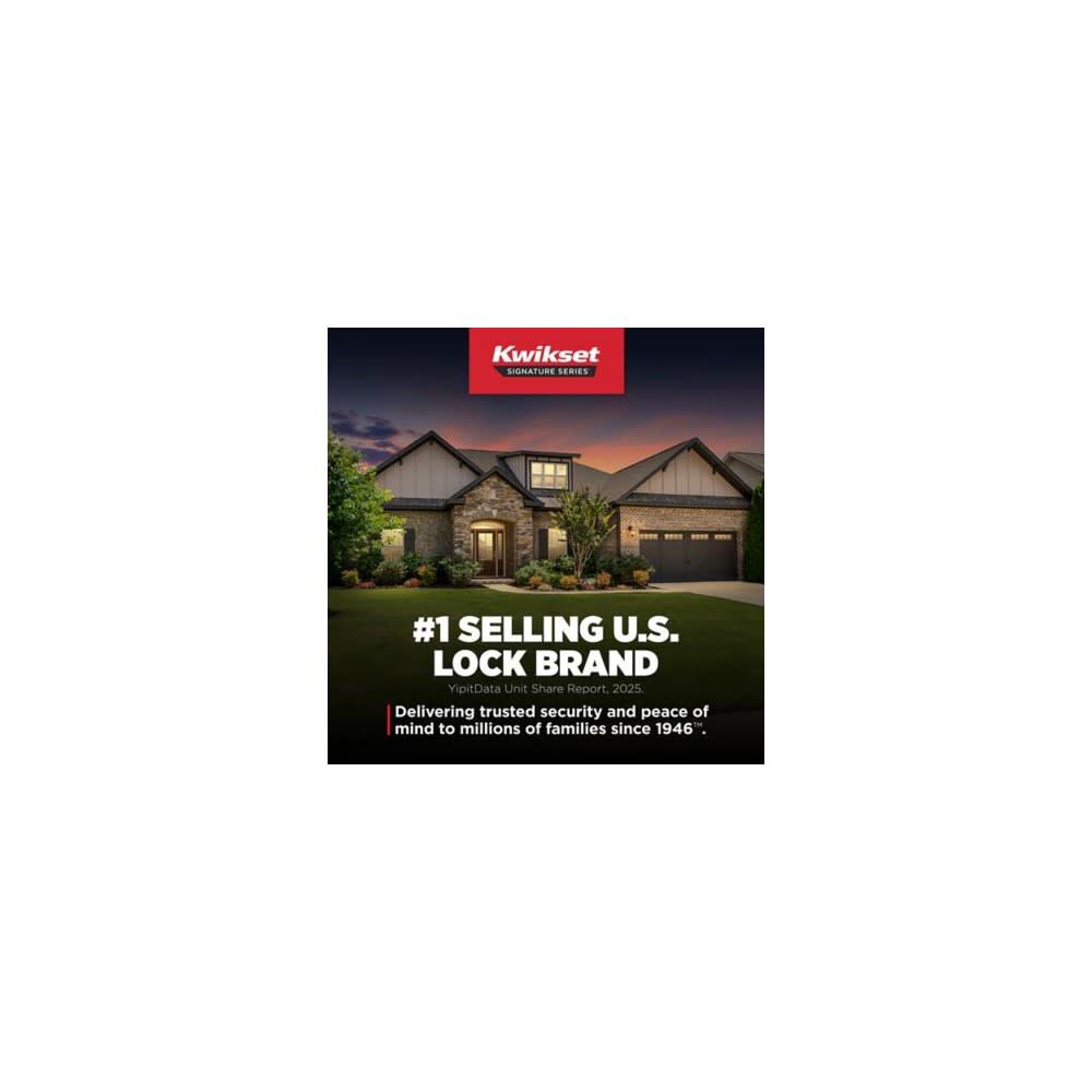 Kwikset Sedona 991SEL-SMT-4 Satin Brass Keyed Single Cylinder Deadbolt, large image number 6