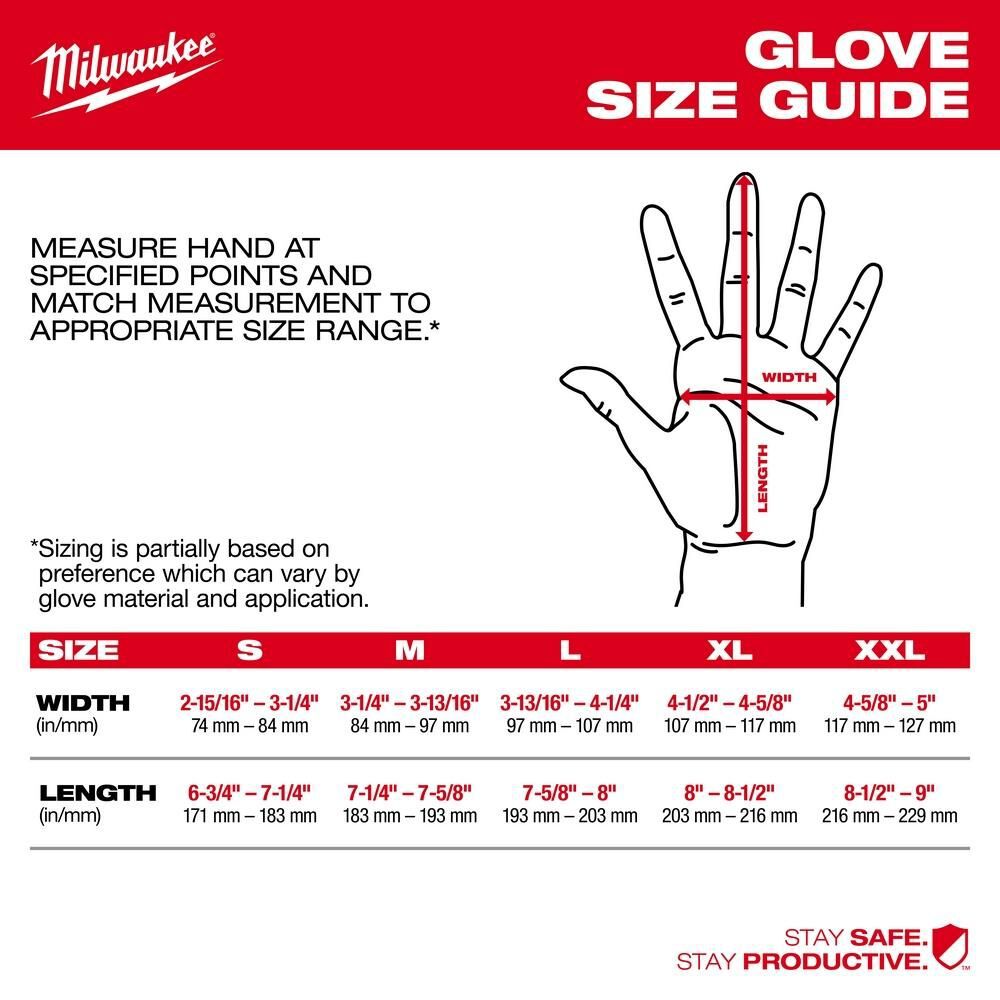 Milwaukee Leather Performance Gloves Medium, large image number 3