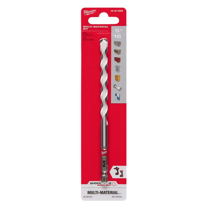Milwaukee SHOCKWAVE Drill Bit Carbide Multi Material, 5/16 Inch x 6 Inch, large image number 10