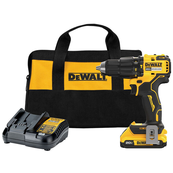 DEWALT 20V MAX Brushless Cordless 1/2in Hammer Drill Kit