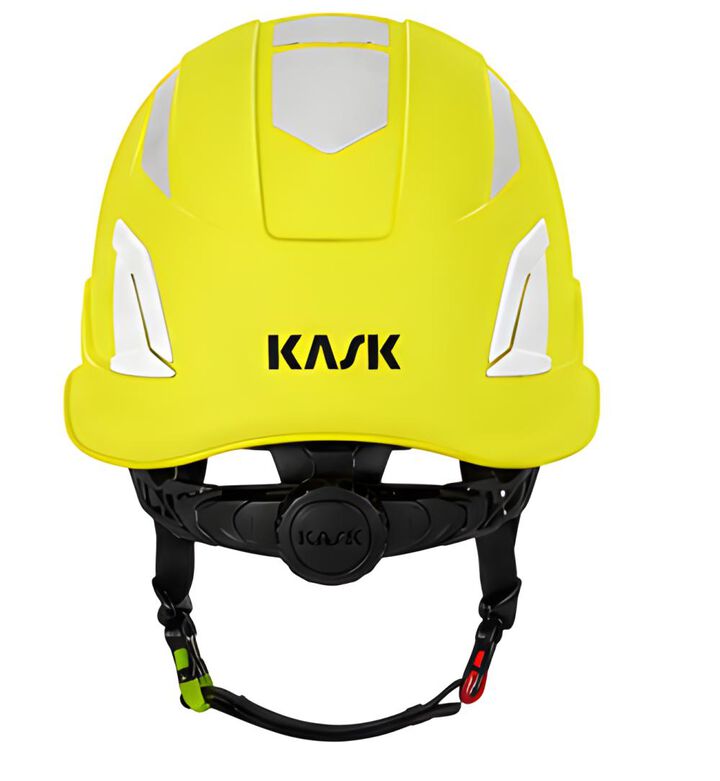 KASK America Zenith X2 HD Polypropylene Safety Helmet Hi Viz Yellow, large image number 2