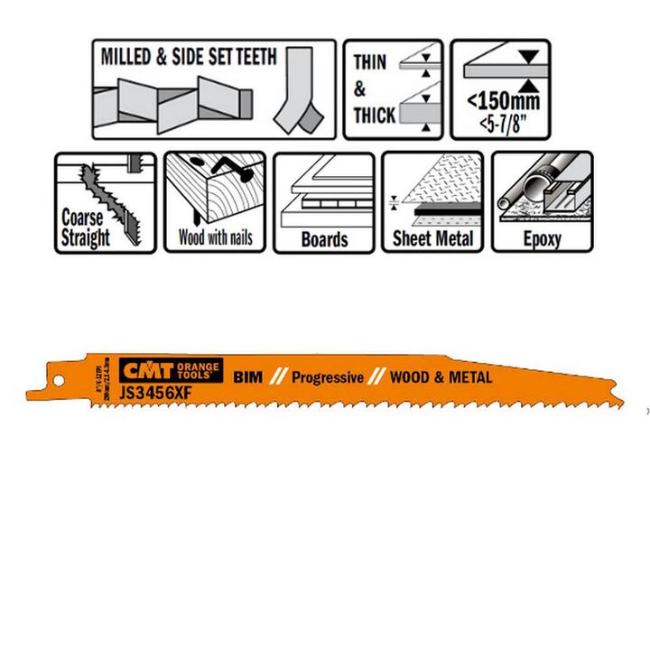 CMT Bi Metal Recip Blade