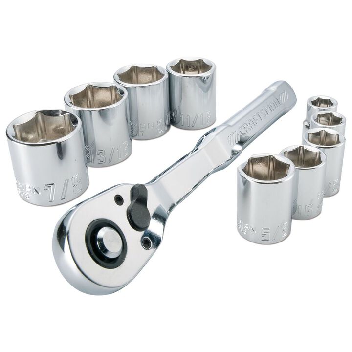 CRAFTSMAN 3/8-in Drive SAE Mechanics Tool Set, 10pc, large image number 1