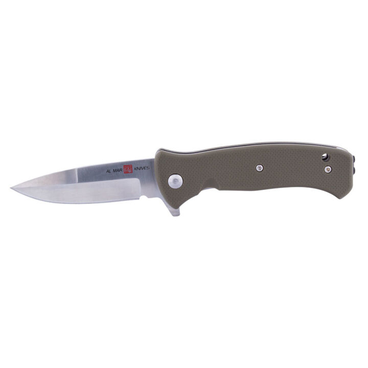 AL MAR Knives SERE 3in Folding Knife, Green
