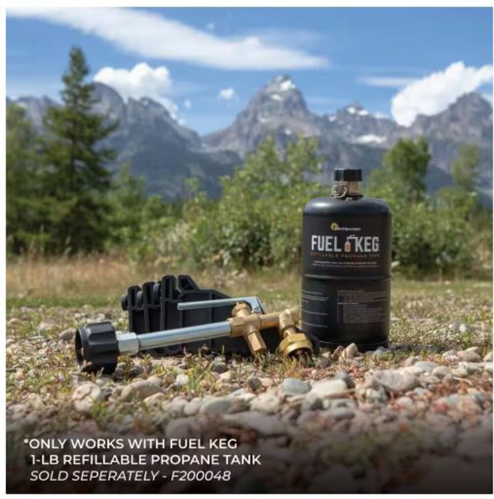 Mr Heater Refillable Propane Tank Kit & 2 One Pound Refillable Fuel Keg Tank Bundle, large image number 3