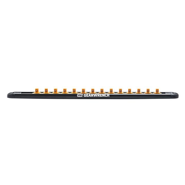 GEARWRENCH Magnetic Socket Rail 1/4 In. Drive Includes 14 Clips