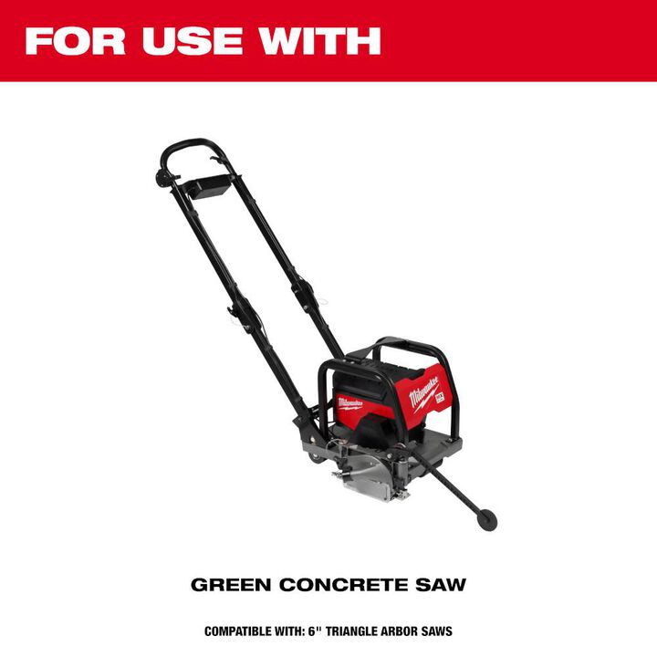 Milwaukee 6 Inch Orange Segmented Rim Diamond Blade for Green Concrete, large image number 2