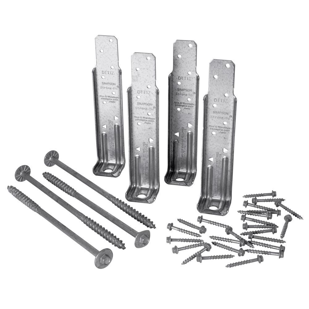 Simpson Strong-Tie 14 Gauge ZMAX Coating DTT Deck Tension Tie Kit, large image number 2