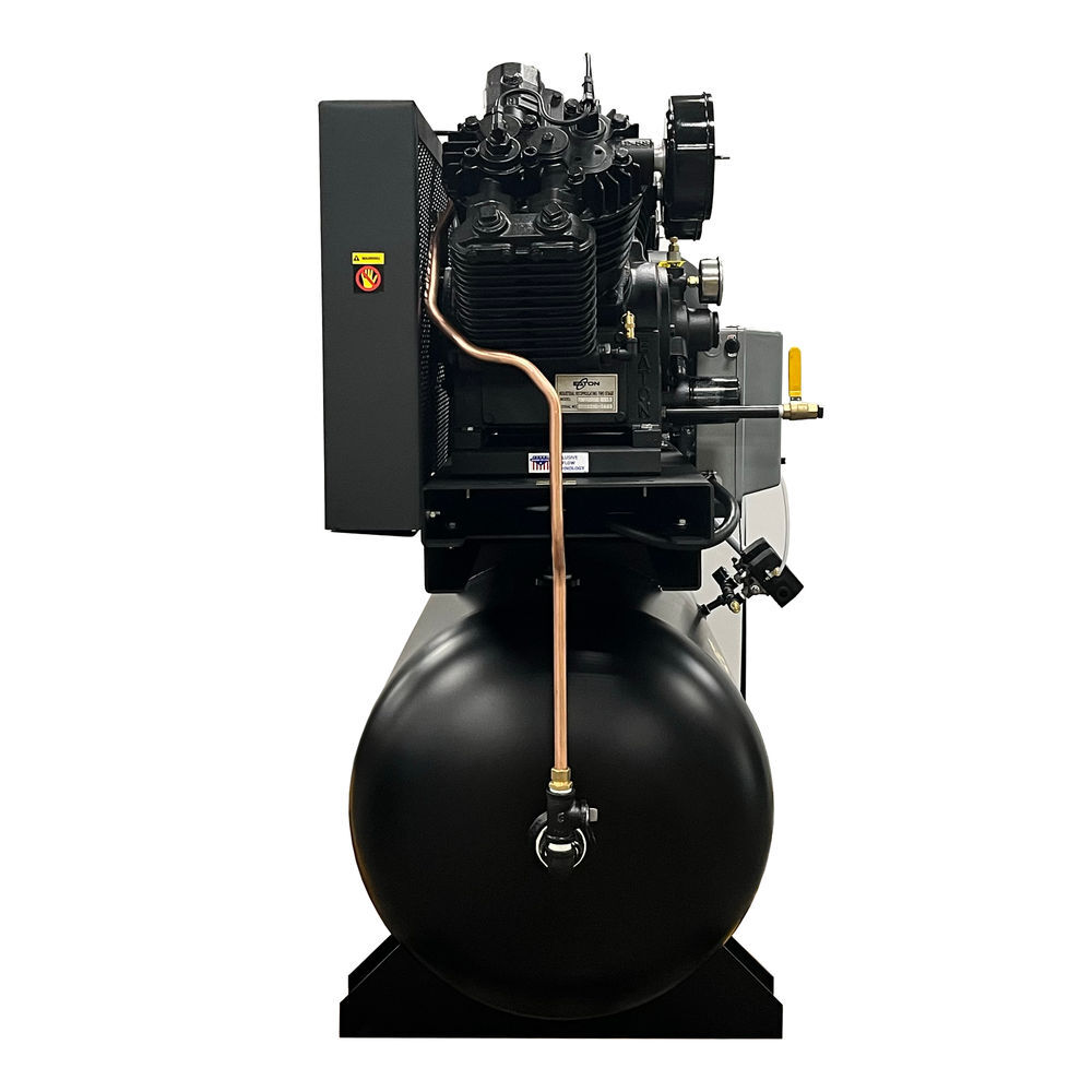 EMAX 460V 10HP 3PH 120 Gallon Horizontal Air Compressor with Radiator, large image number 2