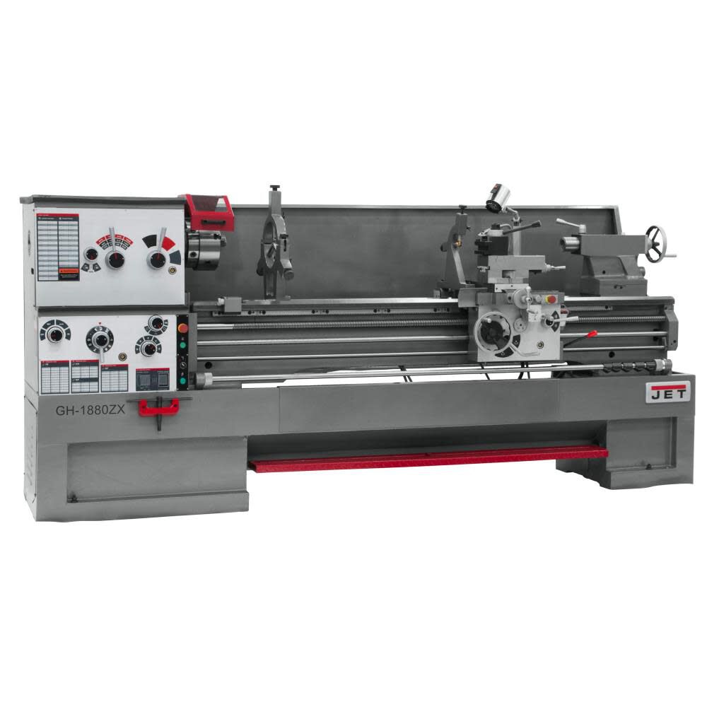 JET Gear Head 18 x 80 ZX 3-18 In. Spindle Bore Lathe, large image number 1
