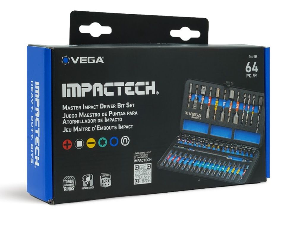 Vega Impactech Master Impact Driver Bit Set 64 Pieces, large image number 2