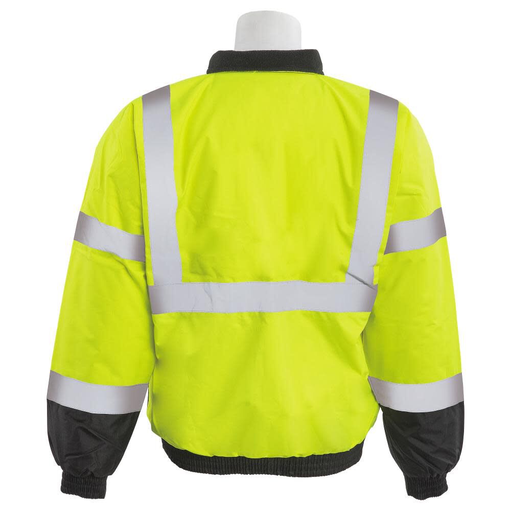 Delta Plus W105 HVL/Black Bottom Value Bomber Jacket Hi-Viz XL, large image number 2