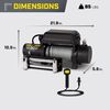 Champion Power Equipment 10000-lb. Truck/SUV Winch Kit with Remote Control, small image number 2