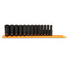 GEARWRENCH 3/8 Inch Drive 6 Point Metric Hi-Viz Deep Impact Socket Set 13 Pieces, small image number 2