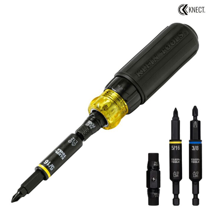 Klein Tools KNECT 11-in-1 Ratcheting Impact Rated Screwdriver/Nut Driver