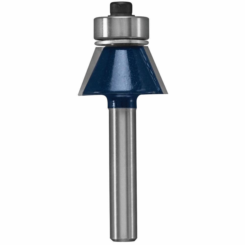 Bosch 25 Degree x 7/16 Inch Carbide-Tipped 2-Flute Bevel Trim Bit, large image number 1
