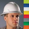 MSA Safety Works V Gard Slotted Full Brim Hard Hat Orange with Staz On Suspension, small image number 2