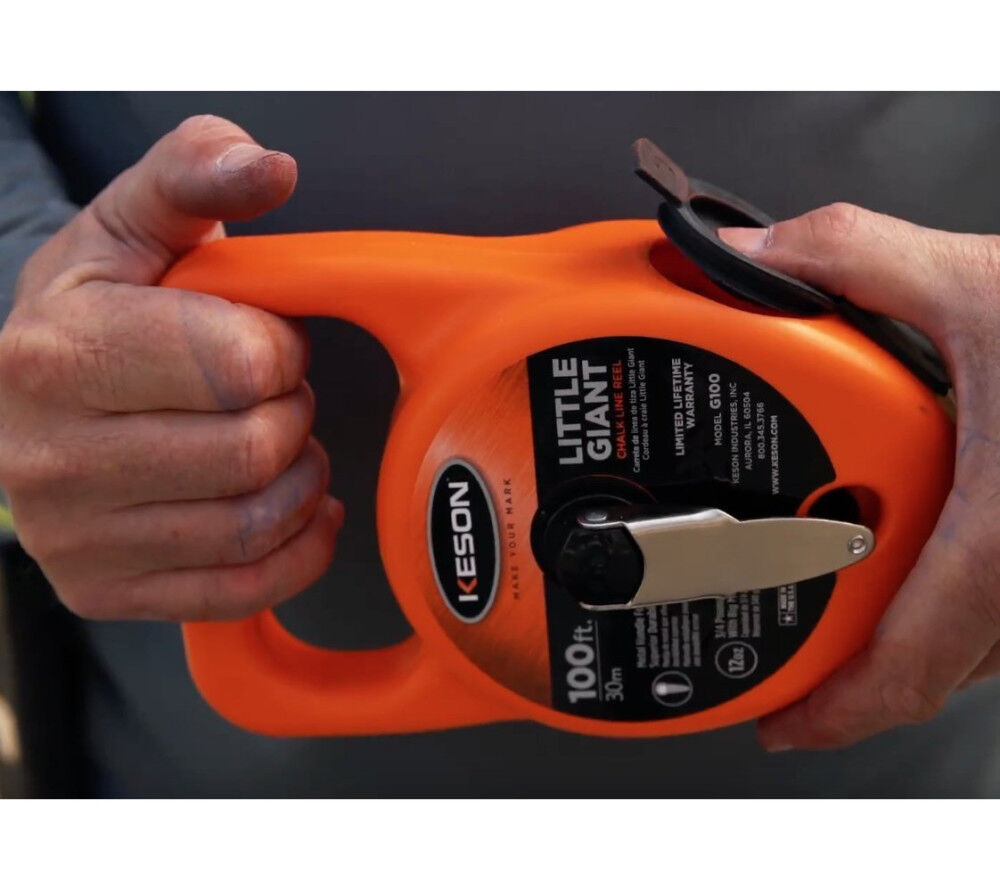 Keson Giant 110 Ft Length 12 Oz Capacity String Chalk Line Reel, large image number 10
