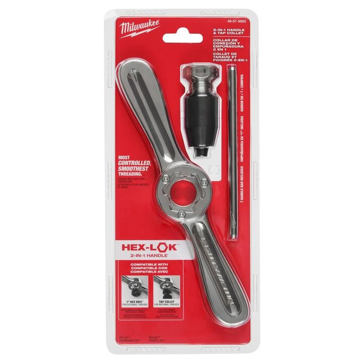 Milwaukee Hex-LOK 2-in-1 Tap and Die Threading Handle & Tap Collet, large image number 11