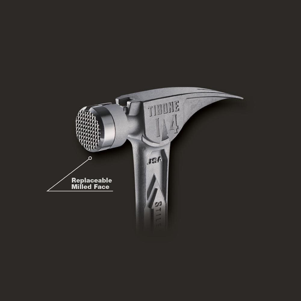 Stiletto TIBONE 14oz Milled/Curved Titanium Framing Hammer, large image number 4