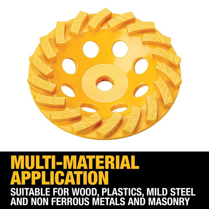 DEWALT XP 4-Inch Turbo Diamond Cup Wheel for Concrete, large image number 1