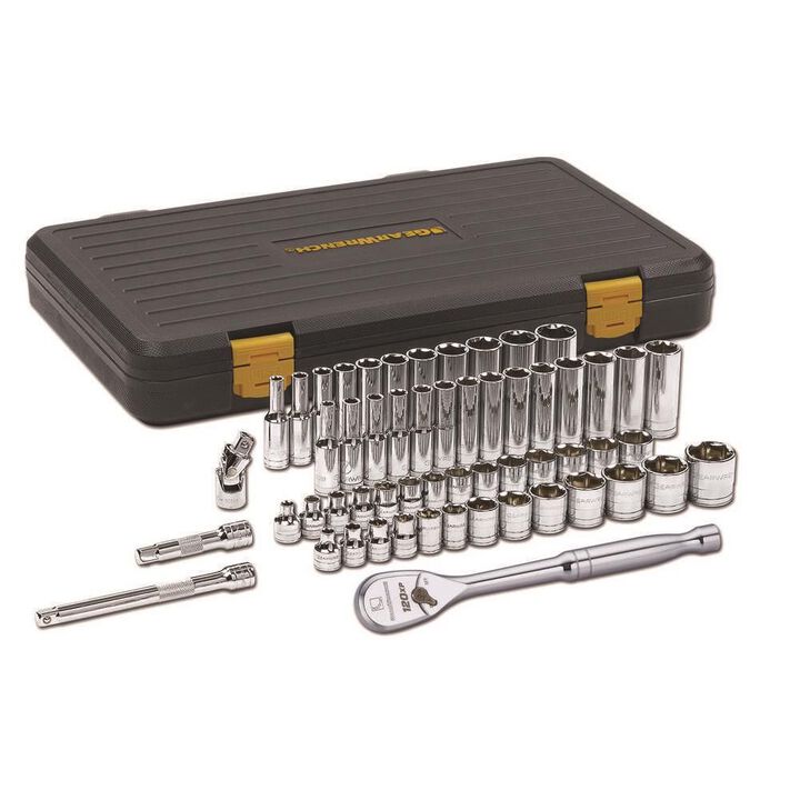 GEARWRENCH Mechanics SAE/Metric Tool Set 120XP 3/8in Drive 6 Point 56pc