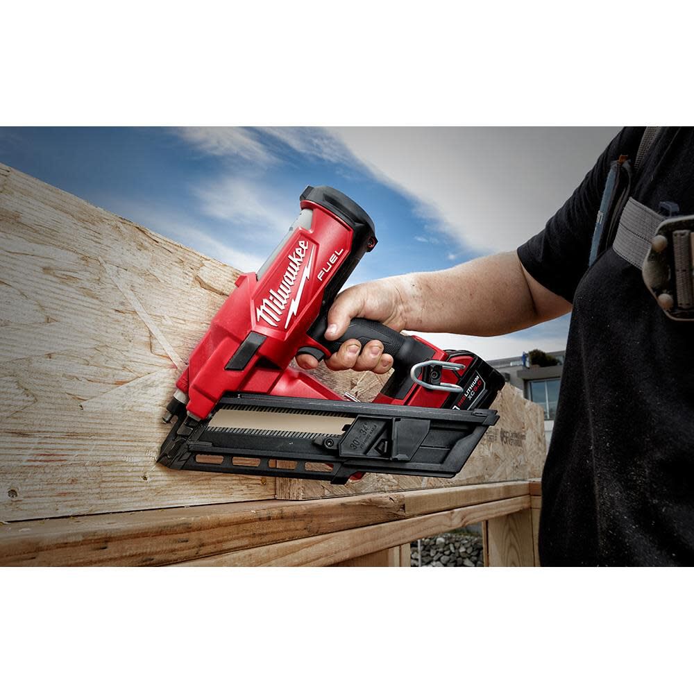 Milwaukee M18 FUEL 30 Degree Framing Nailer Kit & Extended Capacity Magazine, large image number 19