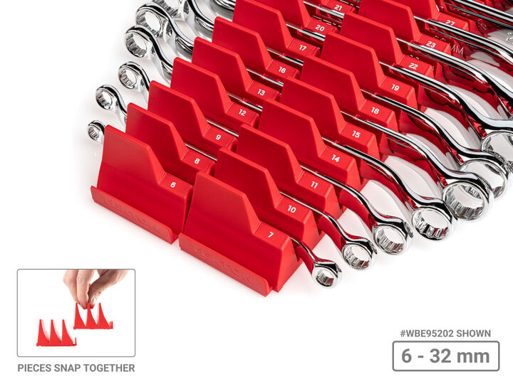 Tekton 45-Deg Offset Box End Wrench Set, Organizers, 7 Pieces (6-19 mm), large image number 3