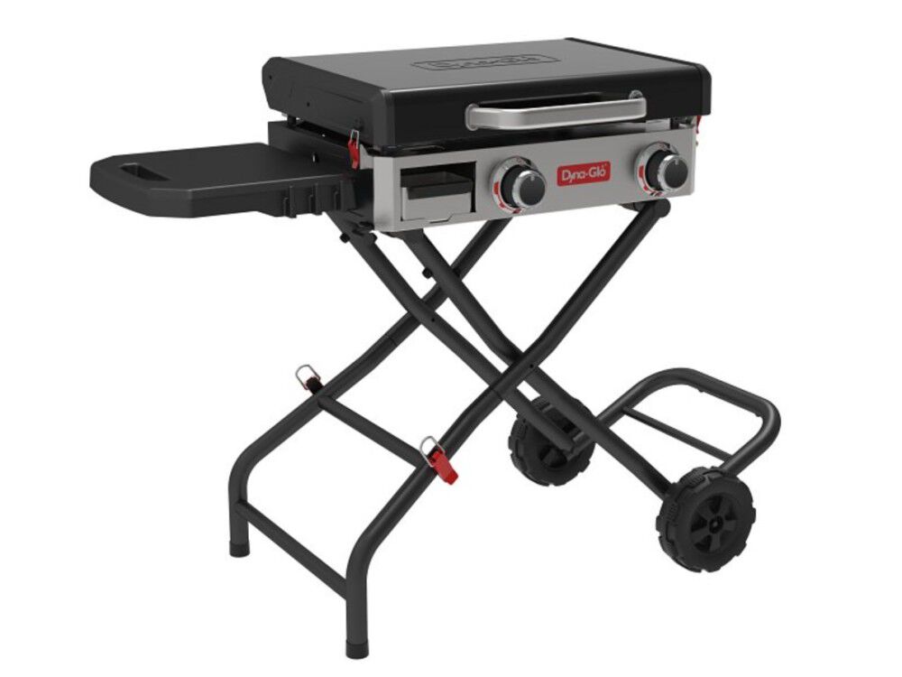 Dyna-Glo 25000 Btu 345 Square-Inch Propane Gas-Powered 2-Burner Folding Griddle, large image number 1