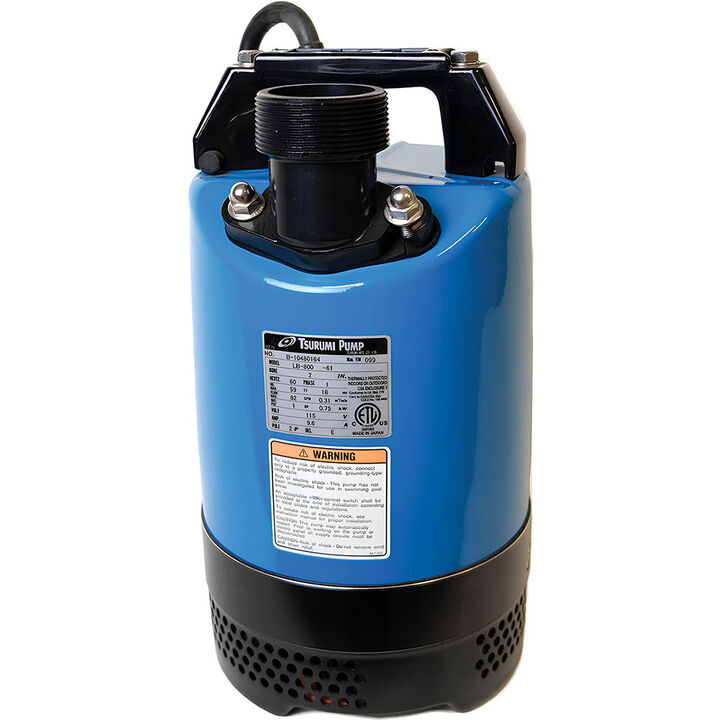 Tsurumi Electric Submersible Dewatering Pump 115V 2in