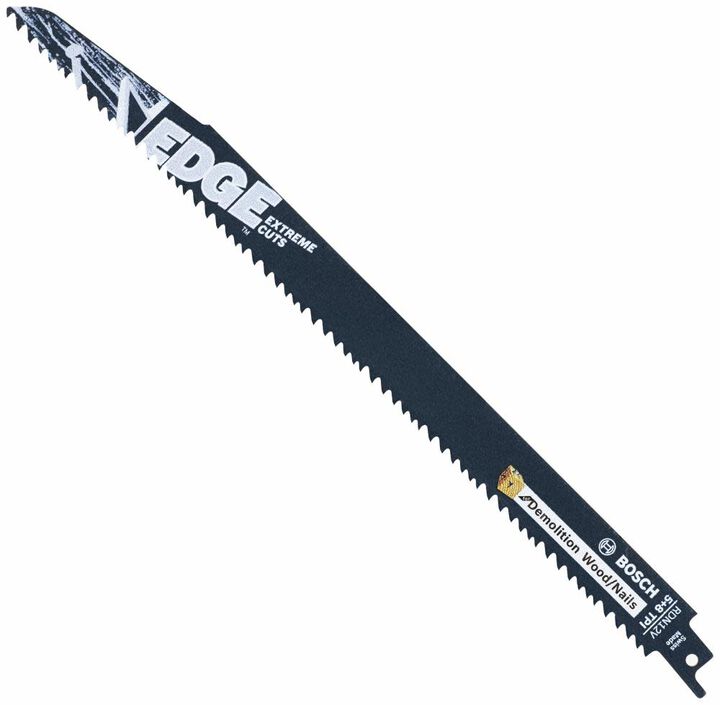 Bosch Edge Reciprocating Saw Blade 12in 5/8TPI Wood Nail Demolition
