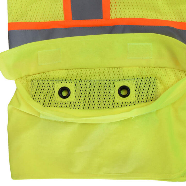Radians Polyester Type R Class 2 Safety Tether Vest, Hi-Vis Green, Large, large image number 9