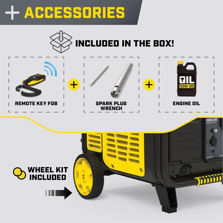Champion Power Equipment 11,000-Watt Gas Powered 49 State Wireless Remote Start Home Backup Portable Inverter Generator with Quiet Technology, large image number 5