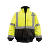 Occunomix Hi-Vis Yellow Value Black Bottom 2-in-1 Bomber Jacket Large, small image number 1