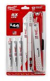 Milwaukee M18 FUEL HACKZALL Reciprocating Saw (Bare Tool) & 12-Piece SAWZALL Blade Set Bundle, small image number 3