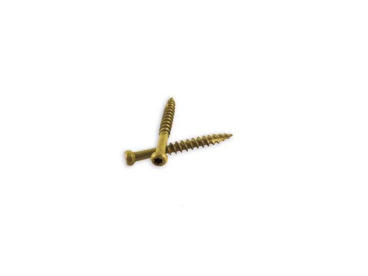 Woodpro #9 x 3 In. PPG 1000 Hour Golden E-Coat Trim Head Screws 5LB