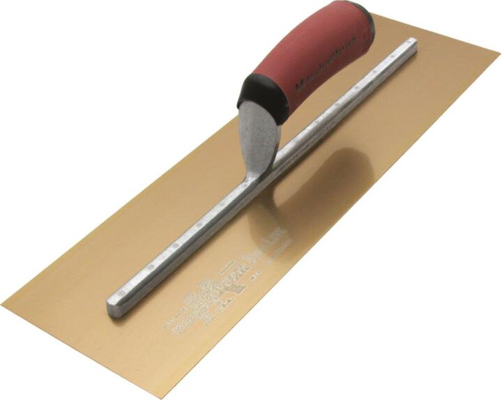 Marshalltown 13 In. x 5 In. Golden Stainless Steel PermaShape-DuraSoft Handle