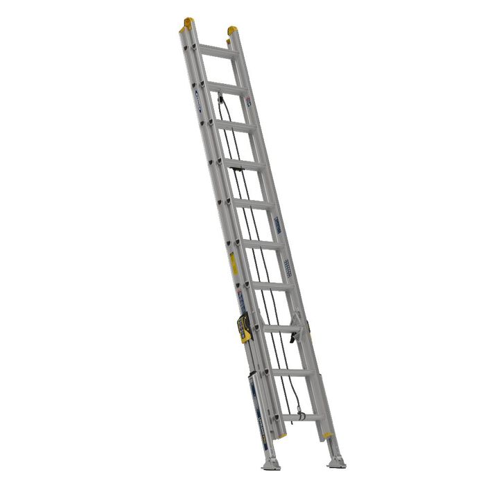 Werner 20 Ft. Type I Aluminum D-Rung Extension Ladder with Werner LevelSafe Pro Leveler