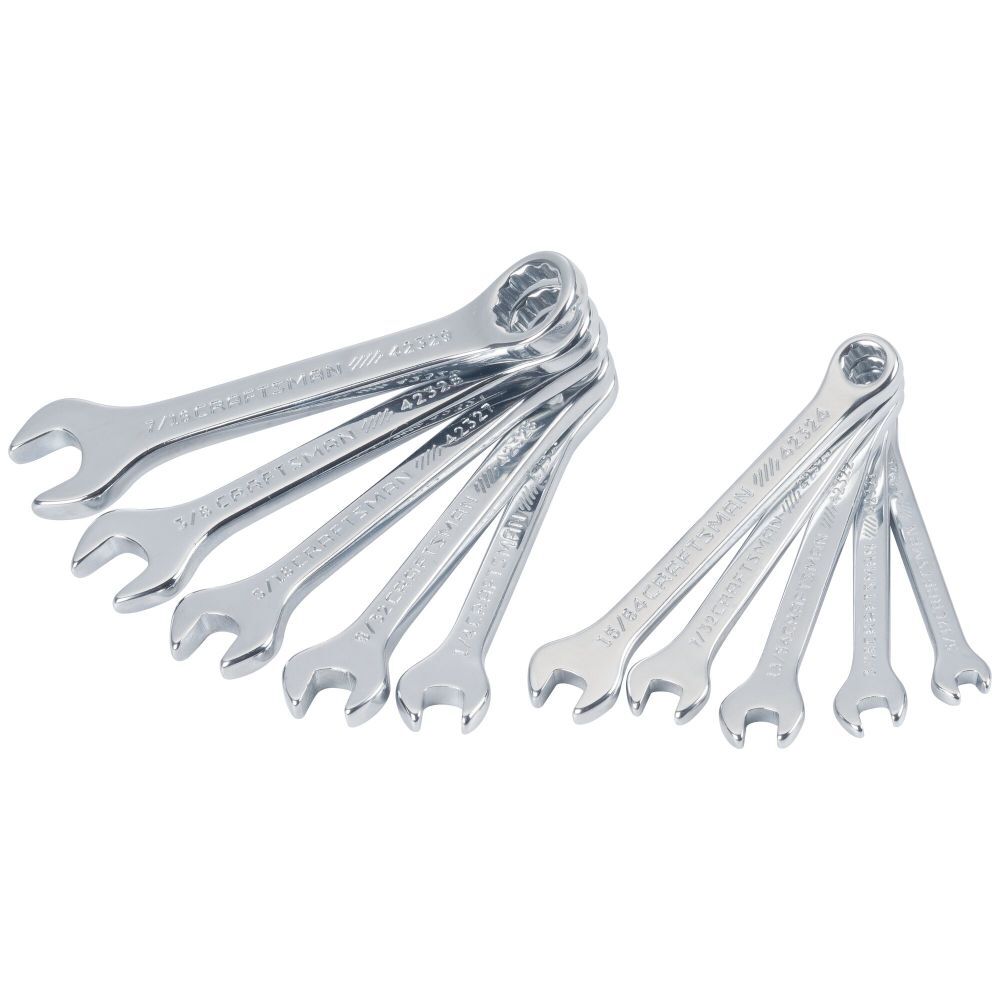CRAFTSMAN SAE Minature Combination Wrench Set, 10pc, large image number 1
