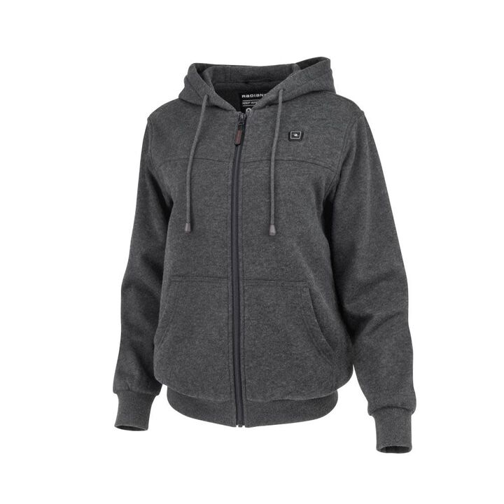 Radians Womens Heated Hoodie Kit with Battery, Heather Gray, Medium