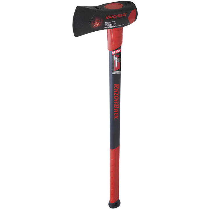 Razorback 8 Lbs Steel Head Splitting Maul with 34 In. Fiberglass Handle