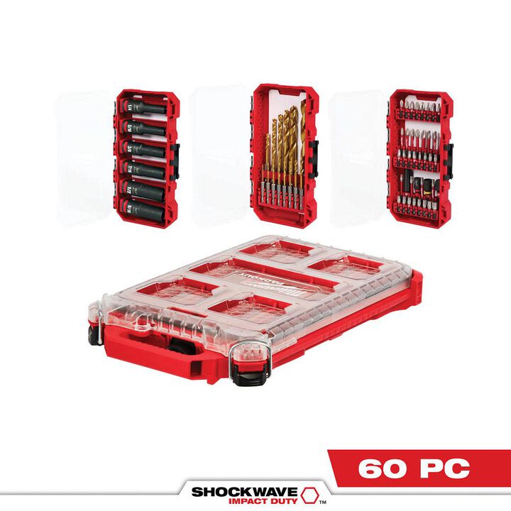 Milwaukee SHOCKWAVE Impact Duty 60PC Drill, Drive & Fasten with PACKOUT, large image number 13